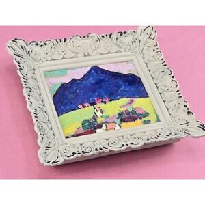 Murnau by Alexej von Jawlensky - Mini Antique Canvas Painting Framed Artwork